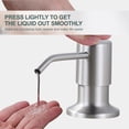 thumbnail image 6 of Wowow 3 Modes Single Handle Pull Down Sprayer Kitchen Faucet with Soap Dispenser in Brushed Nickel, 6 of 9