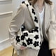 thumbnail image 5 of Bolso de peluche para mujer, bolso de hombro mullido debajo del brazo, 5 of 6