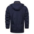 thumbnail image 4 of XMMSWDLA Blousse for Men Autumn And Winter Plus Velvet Solid Color Zipper Pocket Warm Jackets, 4 of 7