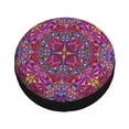 thumbnail image 3 of Waterproof Spare Wheel Cover, Kaleidoscopic Curved Shapes Adjustable Wheel Cover For Jeep Trailer Rv Suv Car, 16 Inch, 3 of 8