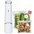 thumbnail image 1 of 1SET Compact Vacuum Sealer for Food Powerful Handheld Vacuum Sealer Machine, Seal Meal Saver,Portable Food Sealer,1 x vacuum machine 30 x bags,White, 1 of 7
