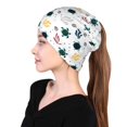 thumbnail image 6 of Bingfone Men Women Slouch Beanie Turtles And Corals Print Cap Hip-Hop Hat Headwear Hats Turban Unisex, 6 of 8