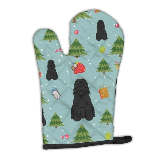 Christmas Bouvier des Flandres Oven Mitt