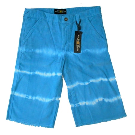 LUCKY BRAND BOYS SHORTS - COURDEROY SZ 16 LARGE - TURQUOISE POCKETS CHINO