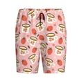 thumbnail image 6 of Daiia Floral Mugs And Strawberries Mens Woven Stretch Pajama Short,Short Pajama Pants-3X-Large, 6 of 7