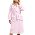 thumbnail image 7 of Gifts for Her Bathrobe for Women Fuzzy Women's Nightgowns & Sleepshirts Oversize Cozy Women's Robes House Womens Robe Pink, 7 of 7