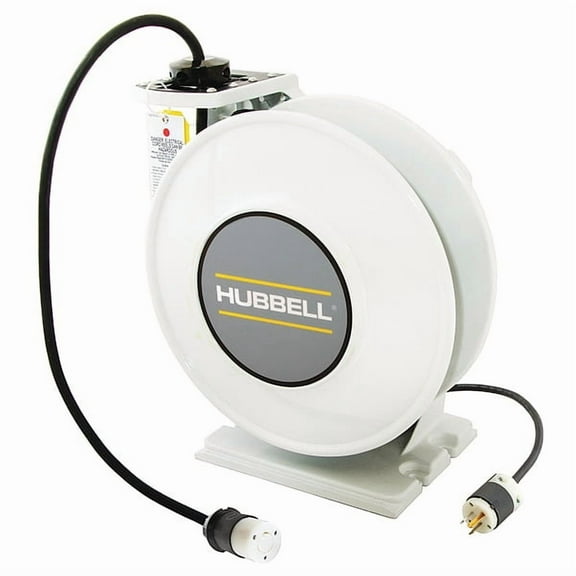 Hubbell Wiring Device-Kellems Extension Cord Reel,125VAC,45 ft. L HBLI45123TL20