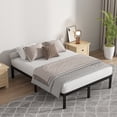 thumbnail image 4 of Leumius 14" Queen Bed Frame,Heavy Duty Metal Platform Bed with Storage Space Under Frame,No Box Spring Needed,Black, 4 of 14