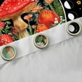 thumbnail image 4 of Homewish Country Floral Mushroom Black Out Curtains,Colorful Rustic Floral Curtains Pack of 2 (42x63 Each),Boho Bohemain Style Bedroom Curtains For Girl Teens,Microfiber Bedroom Decor, 4 of 6