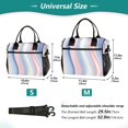 thumbnail image 4 of FORMRS Insulated Lunch Bag for Work School Unisex Large Capacity Cooler with Shoulder Strap, Abstract Pink, 4 of 6