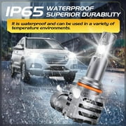 LOUVEROLA 9005 9006 LED Headlight Bulbs Set, 9005/HB3 9006/HB4 600% Brighter LED Fog Lights, 160W 6500K Cool White Halogen Replacement with Fan, Plug and Play, Pack of 4