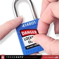 thumbnail image 5 of TRADESAFE Lockout Tagout Locks Labels, Padlock Labels in English, Spanish, French, LOTO Locks Safety Stickers, 60 pcs, 5 of 9