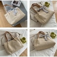 thumbnail image 7 of CoCopeaunts Summer Beach Tote Bag for Women Straw Beach Tote Bow Handbag Hobo Purse for Travel Vocation, 7 of 7