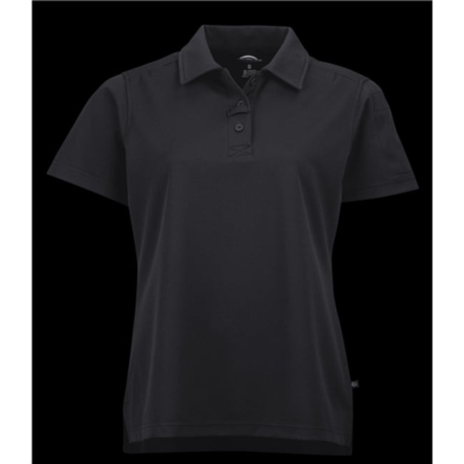 womens black polo shirt walmart