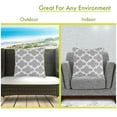 thumbnail image 2 of Majestic Home Goods Decorative Gray Trellis Extra Large Pillow, 2 of 4