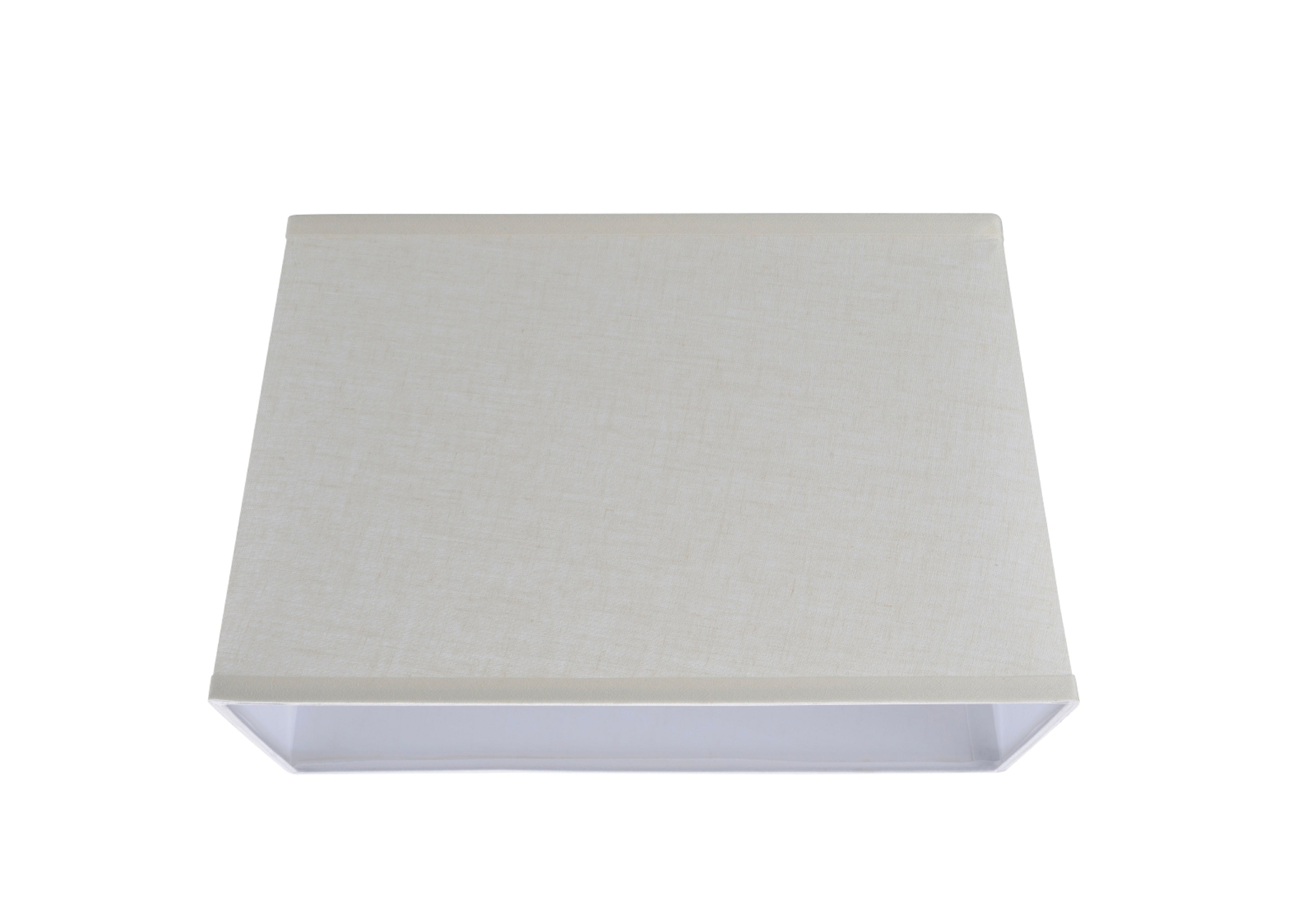 Aspen Creative 32037 Transitional Rectangle Hardback Shape Spider Construction Lamp Shade in Off White, 16"&nbsp;wide, Top: (8" + 14") Bottom: (10 + 16")&nbsp; x Height: 10"