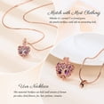 thumbnail image 5 of Heart Urn Ashes Necklace for Women Tree of Life Cremation Crystals Ash Pendant Loved One Memorial Jewelry, 5 of 6