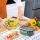 thumbnail image 4 of Fiambrera para oficinistas ZJT250132600 | Fiambrera bento apta para microondas con cierre hermético, compartimentos de 1200 ml, recipiente de plástico apto para alimentos para mantener la frescura, 4 of 5