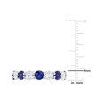 thumbnail image 3 of 4.96 (ctw) Lab-Created Blue and White Sapphire Ring in Sterling Silver, 3 of 5