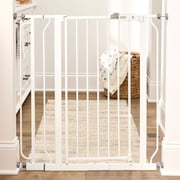 Regalo Easy Step Extra Tall Walk Thru Baby Safety Gate, Fits Openings 29-36.5 Inches, White