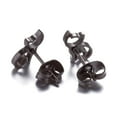 thumbnail image 6 of Anvazise Minimalist Hollow Cat Stainless Steel Stud Earrings Cute Animal Women Jewelry Silver, 6 of 9