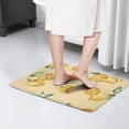 thumbnail image 4 of Yellow Lemon Fruit Leaves LightYellow Flannel Non Slip Door Rugs,Washable Door Mats Indoor,Decorative Door Mats,Dirt-Resistant and Absorbent Doormat for Entrance,Bedroom,Kitchen,Bathroom,31.5"x17", 4 of 4