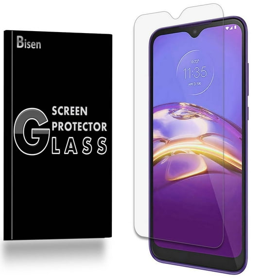 2-Pack Fit For Motorola Moto E (2020) BISEN Tempered Glass Screen Protector, Anti-Scratch, Anti-Shock, Shatterproof, Bubble Free