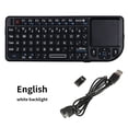 thumbnail image 1 of Teclado inalámbrico Ordenador portátil Inalámbrico 3 en 1 Mini teclado Touchpad Mouse, inglés, retroiluminado en blanco sidaley EL000310-01B, 1 of 2