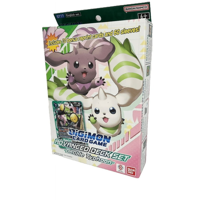 digimon card game advanced deck set double typhoon Digimon Trading Card Game Double Typhoon Advanced Starter Deck (65 Cards)