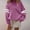Purple, variant on ersvoioy Womens Striped Hoodless Sweatshirt Crewneck Loose Fit Long Sleeve Pullover Top for Fall Yellow L