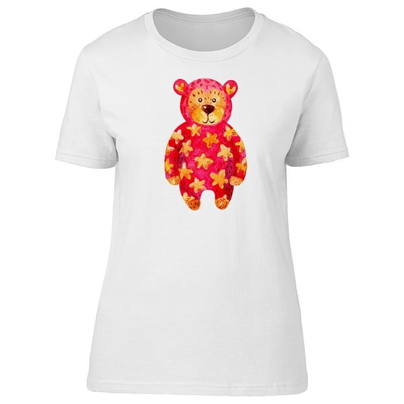 Bear In A Jumpsuit With Stars Tee Women's -Image by Shutterstock