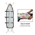 thumbnail image 4 of SEANATIVE Hummingbird Ironing Board Covers with Padding Standard Size Ironing Board Protector with Elastic Edge and Hook and Loop Fasteners Iron Pads Floral Ironing Board Replacement Cover, 4 of 6