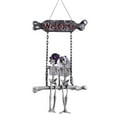 thumbnail image 2 of Life Size Halloween Skeleton Decor - Hanging Skeleton Couple Figurine with Realistic Bone Details Spooky Wedding Theme Decorations for Front Door, Porch, Living Room, Bedroom Halloween Party, 2 of 9