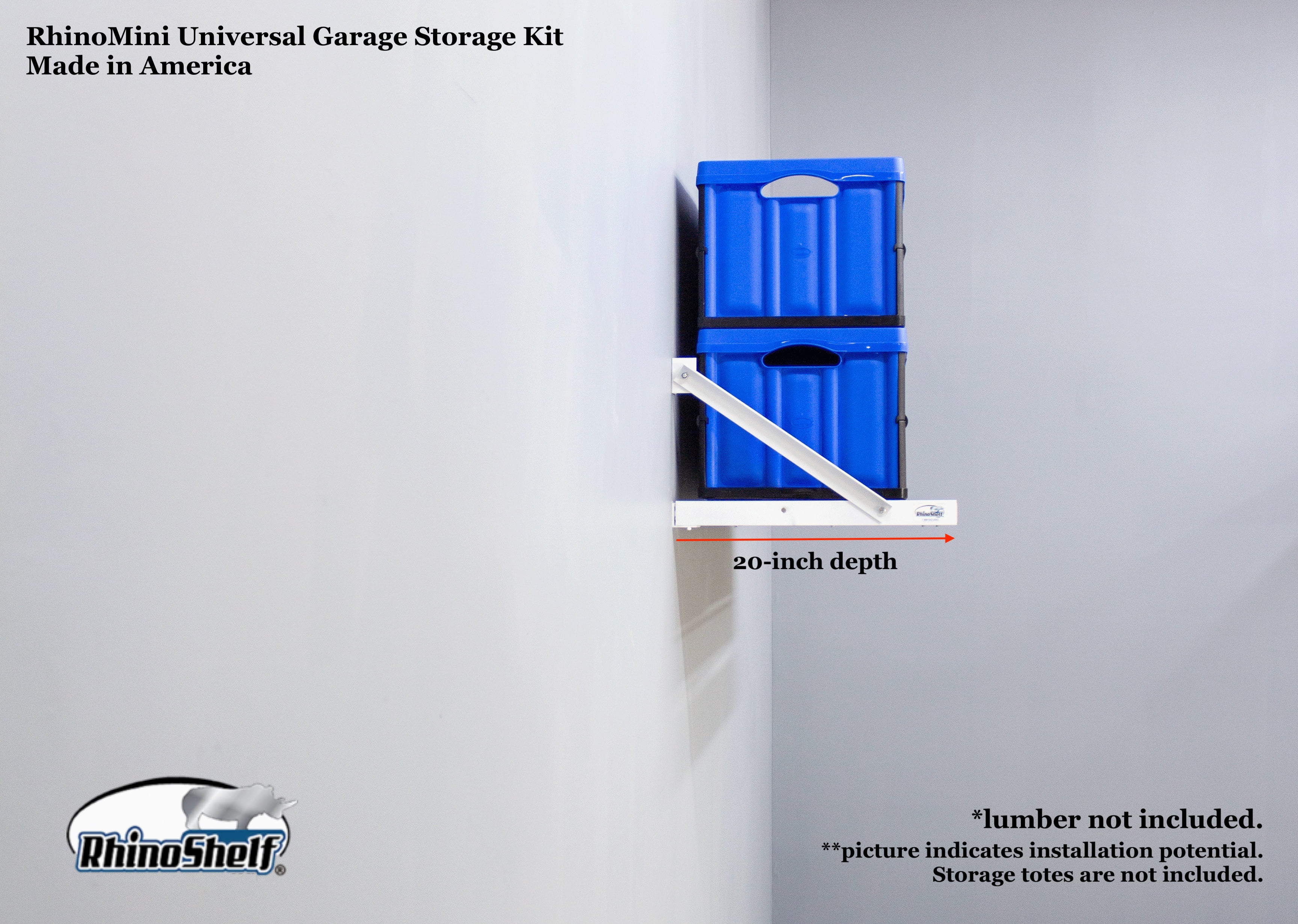 RhinoMini Universal Garage Storage Kit feet