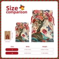 thumbnail image 3 of Naloa Butterflies And Flowers Painting Drawstring Christmas Bags, 3D Xmas Gift Bags, Christmas Wrapping Bags, Xmas Goodie Bags, Treat Pouch Bags, Party Favor Bags-Medium, 3 of 9