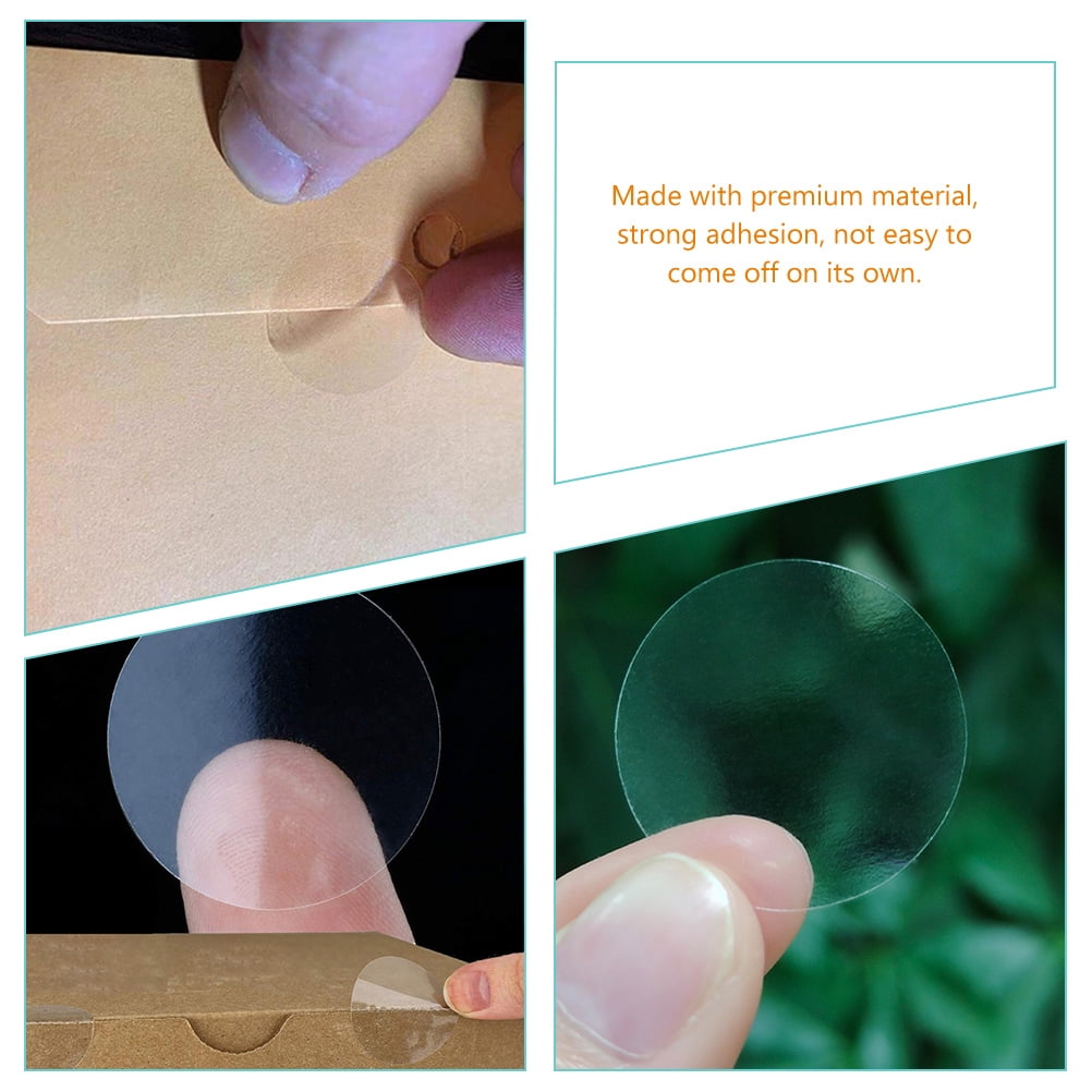 Lot De 60 Stickers Autocollants Transparents Brillants - Forme Ovale 51x25 Mm - Amovibles, Pour Emballage Cadeaux, Artisanat, Joints - 9