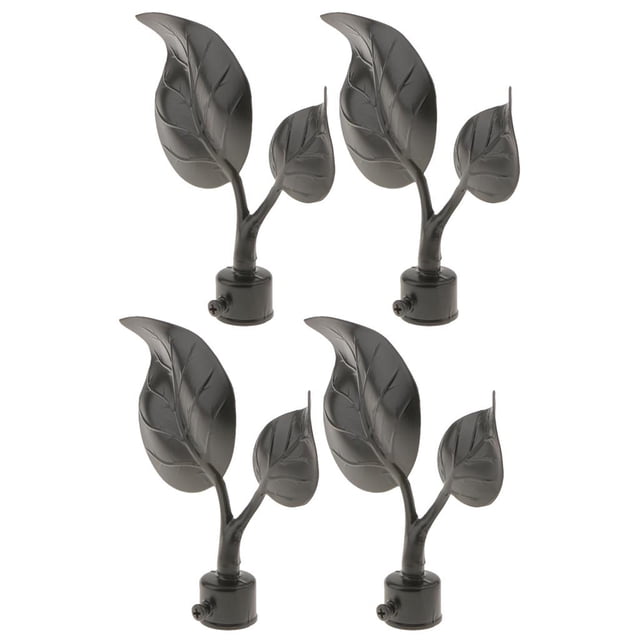 Barras de cortina de ventana Finials 4pcs Cortina De Cortina De Extremo De De La Cabeza Del Poste De Cabida El Diámetro De 22m M. Barras De Cortina Fanmusic Barras de cortina de ventana Finials