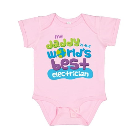 

Inktastic World’s Best Electrician Daddy Gift Baby Boy or Baby Girl Bodysuit