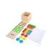 thumbnail image 2 of Adena Montessori Kit de juego Montessori de madera 3 en 1, juguetes para bebés que incluyen cerillas, juego de caída de colores, juego de cosecha de zanahorias y caja de monedas, juguete de aprendizaj, 2 of 5
