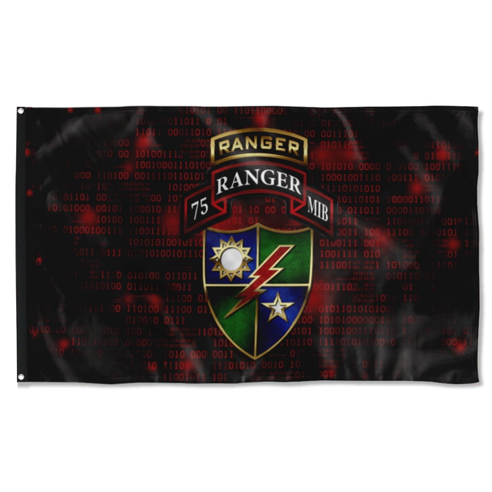 Cayyon 75th Mib Binary Flag 3x5Feet Military Banner with 2 Brass ...
