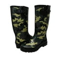 thumbnail image 2 of Starbay Women's Rubber Rain Boots, Camo Green, 2 of 3