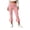 BI35_Pink, variant on Lumtrix Women's Flare Capri Leggings Fold Over Low Rise Yoga Pants Slim Fit Soft Capris Workout Lounge Legging Wine S