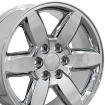 OE Wheels CV94 20 Inch Rim Fits Silverado 1500 Style 6x139.7 20x8.5 Chrome - Hollander 5420 (1)