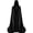 Black, variant on Full Length Hooded Robe for Men & Women Velvet Cloak Halloween Witch Vampire Wizard Raven Cosplay Costume