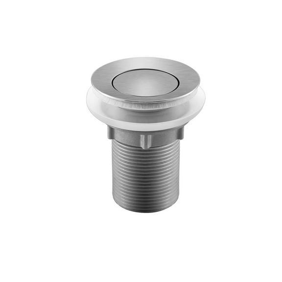 Whitehaus Collection WHSP10153-000-BSS Stainless Steel Pop-up Drain with Overflow - Brushed Stainless Steel