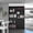 Black 7, variant on 49 Wide 2 Piece Bookcase Set Living Room Storage Cabinet with 9 Shelves, Particle Board, Matt Gray/White
