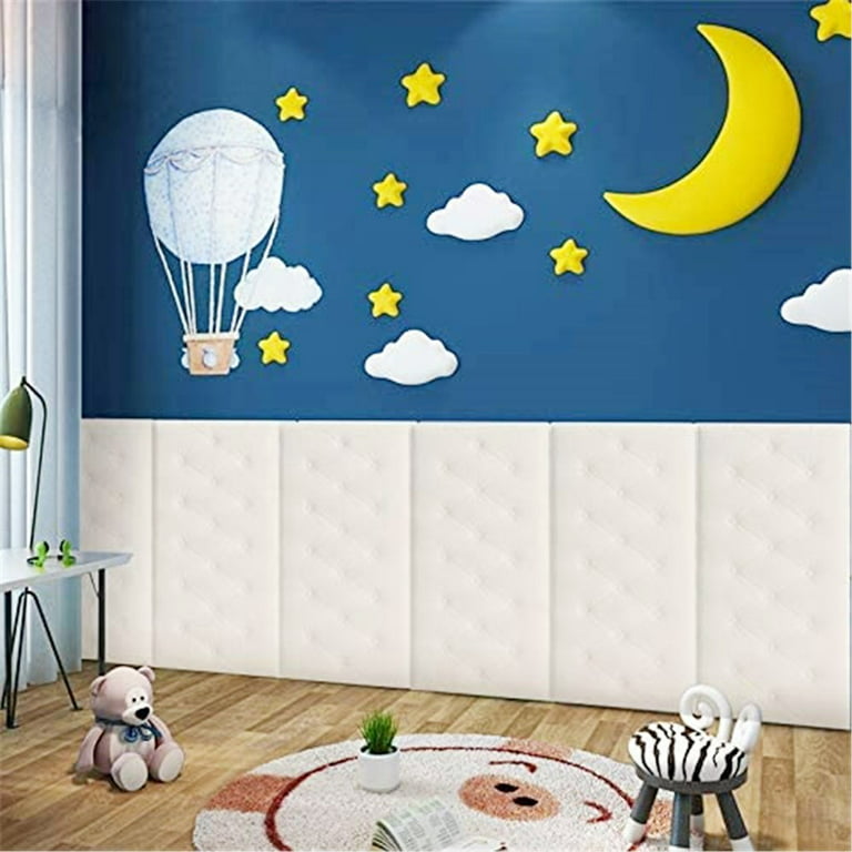 3D Wall Panels Peel and Stick Wallpaper Home Background Decor Wall Stickers  for Bedroom/Living Room, Self-Adhesive Waterproof Anti-Collision Soft Wall
