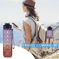 thumbnail image 4 of RKSTN Water Bottle Motivational Water Bottle with Time Marker 32oz Squeezing Ejection Opening BPA Free with Leakproof Wide Mouth and Fast Water Flowing for Outdoor Sport on Clearance, 4 of 8