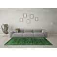 thumbnail image 3 of Ahgly Company Indoor Rectangle Oriental Emerald Green Industrial Area Rugs, 2' x 4', 3 of 4