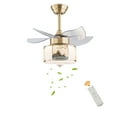 thumbnail image 4 of 23in 6 Gears Modern Chandelier Ceiling Fan with Light,5 Fan Blades LED Hanging Light Fixture with Remote 3000K, 4500K, 6000K, 4 of 18